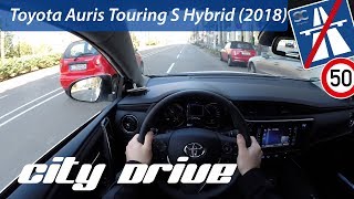 Toyota Auris Touring Sports Hybrid 2018  POV City Drive [upl. by Breech]