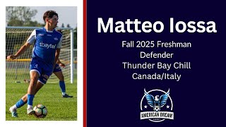 Matteo Iossa  CB  2025 Freshman [upl. by Earas]