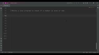 Write a Java program to check if a number is even or odd [upl. by Ohce]