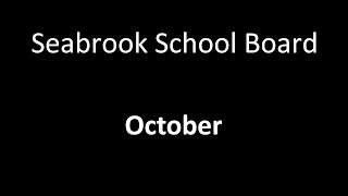 Seabrook NH School Board Meeting October 2024 [upl. by Erich]