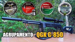 CARABINA QGK G850 AGRUPAMENTO JSB DESTROYER SUPERGUN E SLUG OGIVA 55 [upl. by Demmy94]