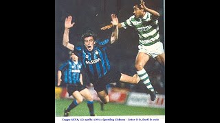 199091  910410 Copa Uefa Sporting Lisboa vs Inter de Milán [upl. by Lonnie]