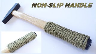 Super Strong Paracord Hammer  Knife  Axe Handle Wrap  quotquick dry gluequot Version  How to Make [upl. by Spieler]