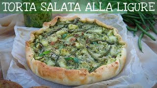 Torta salata alla ligure con pesto patate e fagiolini  FACILE VELOCE E SFIZIOSA  Davide Zambelli [upl. by Dnaltiak]