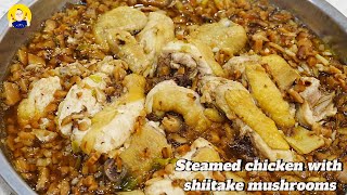 Try this double umami method of steamed chicken Steamed chicken with shiitake mushrooms [upl. by Keeley]