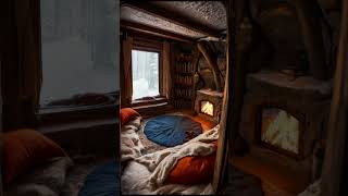 How About a Vacation to a Cozy Cabin in the Woods relaxing sleeping [upl. by Auoy]