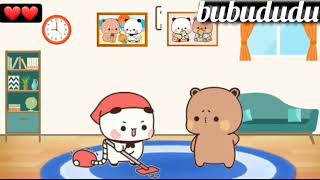 Pregnancy Caring ❤️  Hubby Gomu  Full Story  gomupeachu bubududu bubududufunnyvideo bearpanda [upl. by Alegna]