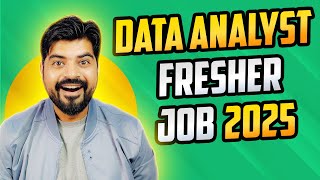 Data Analyst Entry Level Jobs 2025 🚀 Salary Min 6 LPA 🤑 [upl. by Dolloff]