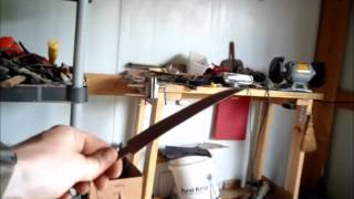 Making a fillet knife from a saw blade part 1 [upl. by Tadio872]