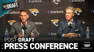 Trent Baalke and Doug Pederson Recap Day 1 of the NFL Draft  Jacksonville Jaguars [upl. by Noreik]