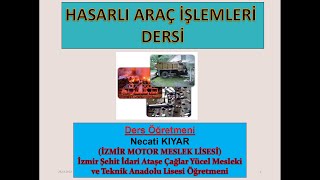 HASARLI ARAÇ İŞLEMLERİ Güncel Sunum [upl. by Wainwright741]