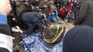 Russia huge chunk of Chelyabinsk meteor recovered from lake [upl. by Estele]