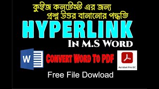 Define hyperlink in ms word how to do hyperlink in ms word and presentation officeword msoffice [upl. by Dreda770]