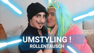 Umstyling Rollentausch Mein Mann und ich stylen uns zum anderen Geschlecht [upl. by Duck]