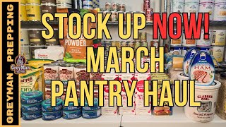 Prepper Pantry Food Haul  Stock Your Pantry Up [upl. by Utta]