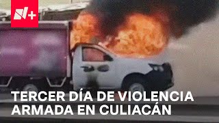 Tercer día de enfrentamientos y balaceras en Culiacán Sinaloa  En Punto [upl. by Atilamrac737]