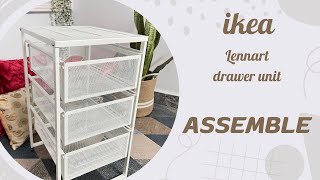 Ikea Lennart Drawer unit  How to assemble ikea drawer unit  Unboxing  assemble ikea drawerunit [upl. by Mcintosh523]