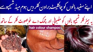 White Hair to brown Hair in 1 Wash Naturally Which is the Best natural dye shampoo in pakistan2024 [upl. by Scarrow848]