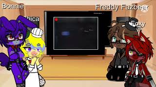 Fnaf React To salvaged Rage  My Au  First Fnaf Video Reactions  Part 1 [upl. by Lais]