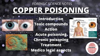 Copper poisoning  Toxicology  Forensics  UGC NET forensic science [upl. by Leamiba]