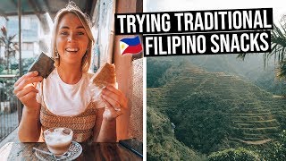 We Tried Traditional Filipino Snacks in Sagada Philippines [upl. by Ferullo384]