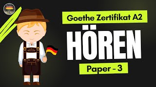 Goethe A2 Hören Exam 2024  Paper  3  Hören mit Lösungen  GermanSamosa [upl. by Ellenrahc]