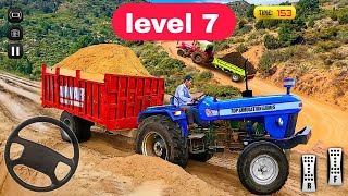 Heavy Tractor Trolley Game 3D tractorgameplayvideo simulator 🚜🎮🎯💥🎉 soil carrying tractor game [upl. by Brew896]