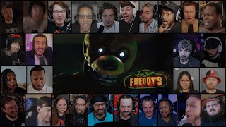 quotFive Nights at Freddysquot  Official Trailer Reaction Mashup [upl. by Atiloj]