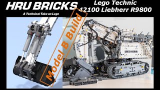 Lego Technic Liehberr 42100 R9800 Excavator Model B MOD 42100 [upl. by Evilc]