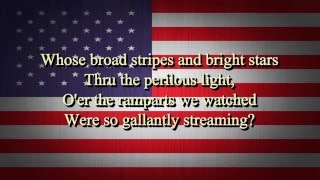 USA National Anthem Lyrics HD [upl. by Anola]