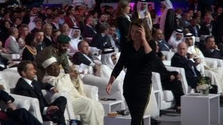 Nicolas Sarkozy et Cécilia sévitent à Doha [upl. by Ripp]