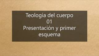 Teología del cuerpo 01 Presentación y esquema inicial Resumen breve Aprender a amar [upl. by Vachel830]