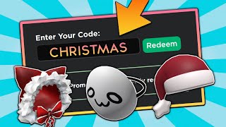 9 CHRISTMAS CODES DECEMBER 2022 Roblox Promo Codes For ROBLOX FREE Items NOT EXPIRED [upl. by Alidus482]