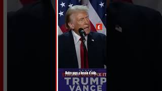 Elections américaines  le discours victorieux de Donald Trump shorts usa trump [upl. by Adnawot742]