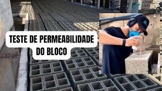 TESTE DE PERMEABILIDADE DO BLOCO [upl. by Clarabelle]