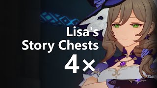 Find the Stolen Book  Lisas Story Domain 4 Chests  Genshin Impact [upl. by Wilt748]