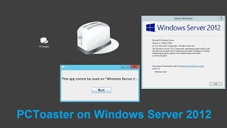 PCToaster on Windows Server 2012 [upl. by Pavior]