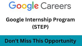 Google Internship Program for College Students career google internship [upl. by Ahsrats]