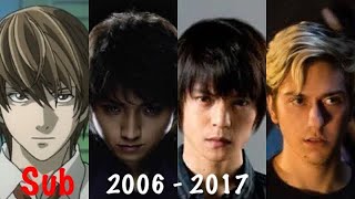 Evolution of Light Yagami in Anime amp Live Action Sub [upl. by Arek92]