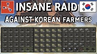 Rust  INTENSE ONLINE RAID AGAINST THE RICHEST KOREAN FARMERS INSANE LOOT [upl. by Akcinehs]