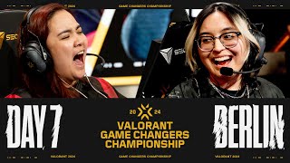 VALORANT Game Changers Championship  Lower Semifinal  Day 7 [upl. by Rennold693]