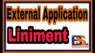 Liniments External Application  Homoeopathic Pharmacy DrBhavesh Sir Classes [upl. by Eixor]