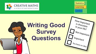 Writing Good Survey Questions  Statistics Help [upl. by Arabele]