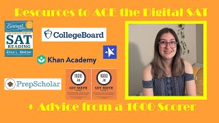 Resources to prep for the Digital SAT and bonus study strategies from a 1600 scorer [upl. by Parsaye]