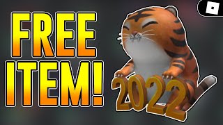 FREE ITEM HOW TO GET THE NEW YEAR TIGER  ROBLOX [upl. by Elylrac]