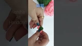 Woolflower 🌼easy DIY shorts craft viral trending diy [upl. by Urquhart]