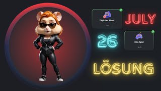 26 Juli  heutige Lösung  Mini Spiel  Tägliches Rätsel  Hamster Kombat [upl. by Beora119]