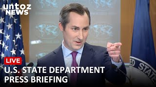 WATCH LIVE US State Department press briefing [upl. by Leilani459]