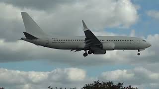 Smartlynx Boeing 7378Max 9HETA Landing Manchester EGCC [upl. by Prima250]