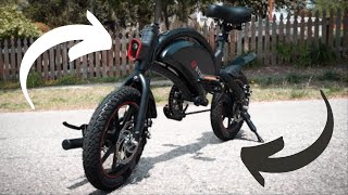 Best Micro Folding Electric Bike  DYU D3F Electric Bike Review [upl. by Anileve]